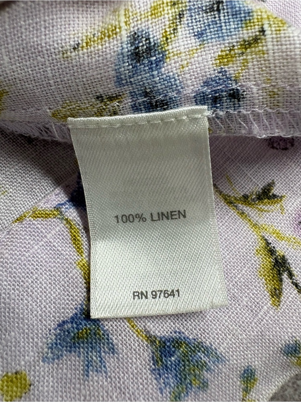 J. Jill Womens Love Linen Sleeveless Floral Jumper Dress Size S Lavender Summer - Picture 11 of 11